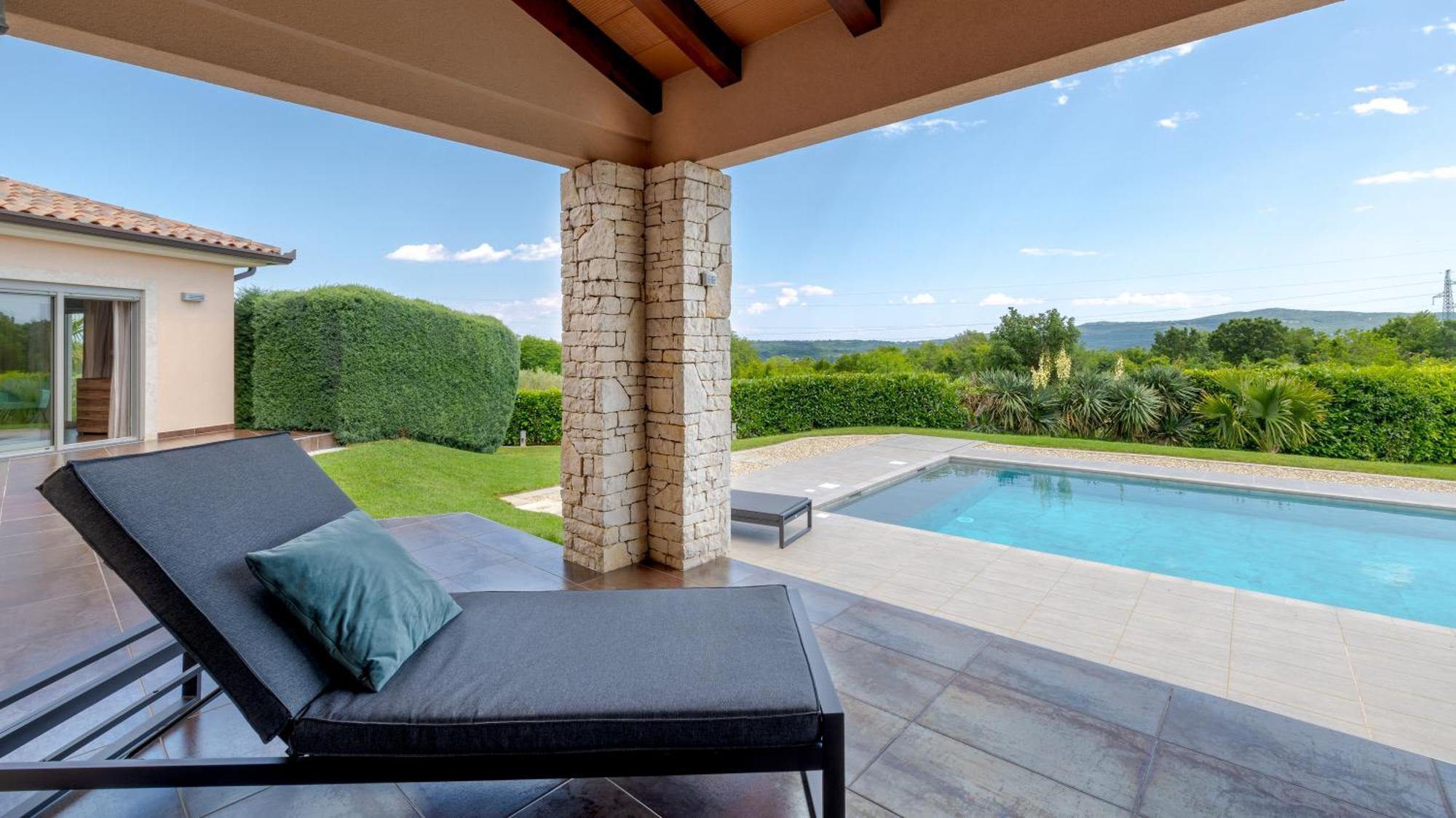 Villa Labin In Zartinj - Luxury Privacy Heated Pool With Auto Cover المظهر الخارجي الصورة