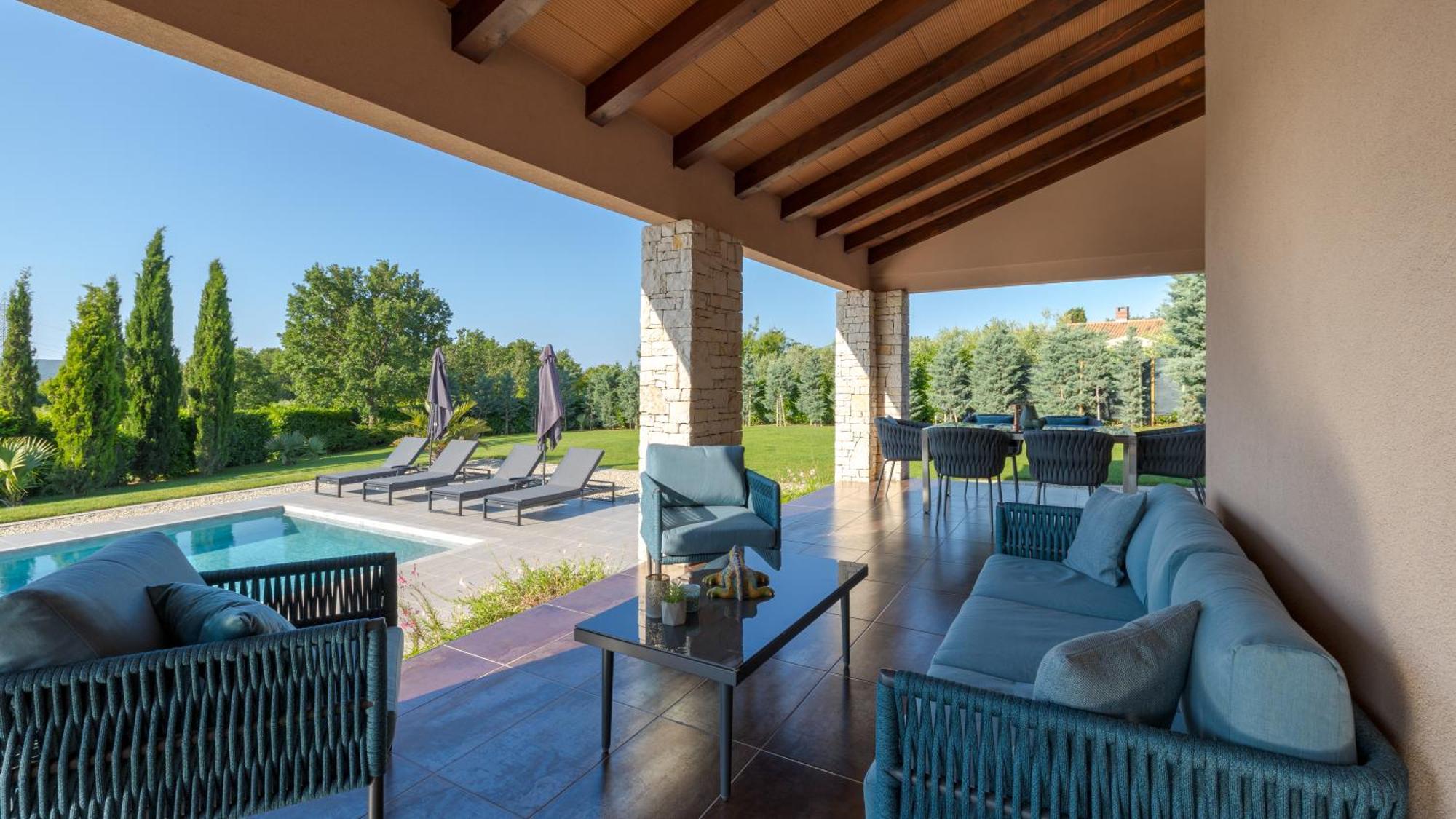 Villa Labin In Zartinj - Luxury Privacy Heated Pool With Auto Cover المظهر الخارجي الصورة